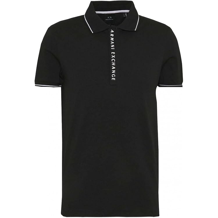 Armani Exchange mens Short Sleeve Jersey Knit Polo Shirt Armani Exchange mens Short Sleeve Jersey Knit Polo Shirt